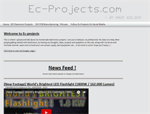 Tablet Screenshot of ec-projects.com